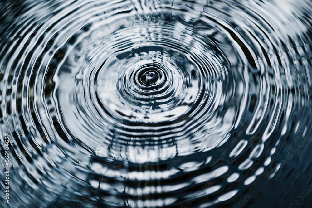 Hypnotic Water Ripple Pattern Abstract CloseUp of Concentric Waves Hypnotic Water Ripple Pattern Abstract CloseUp of Concentric Waves