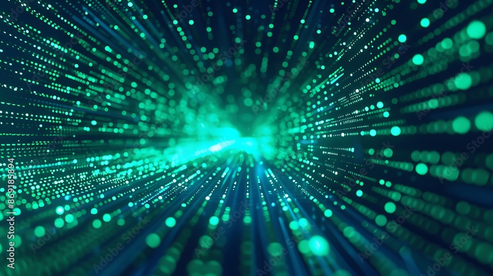 Abstract Green and Blue Light Streaks Abstract Green and Blue Light Streaks