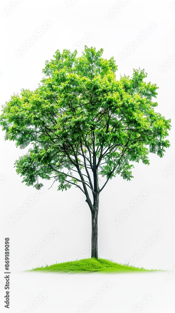 beautiful green tree on white background beautiful green tree on white background