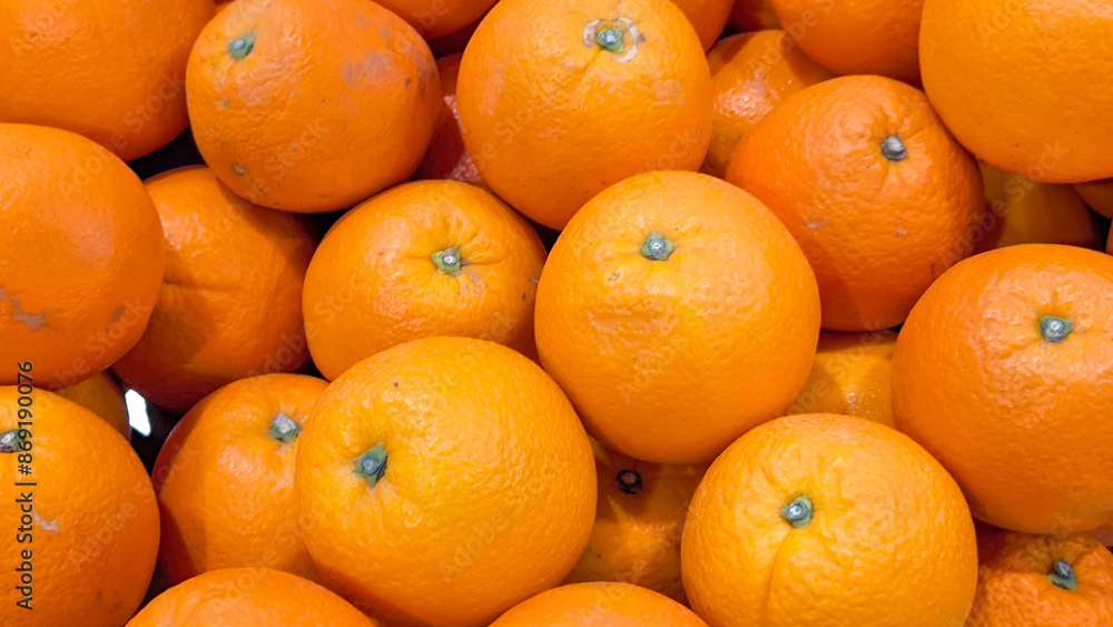 Oranges in the market for the background Oranges in the market for the background