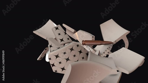 Bullet hit cup