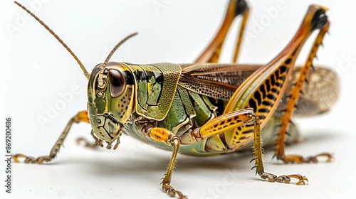 Wallpaper Mural grasshopper on white background Torontodigital.ca