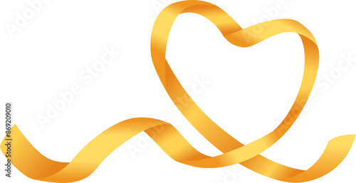 Gold Awareness Ribbon Childhood Illustration