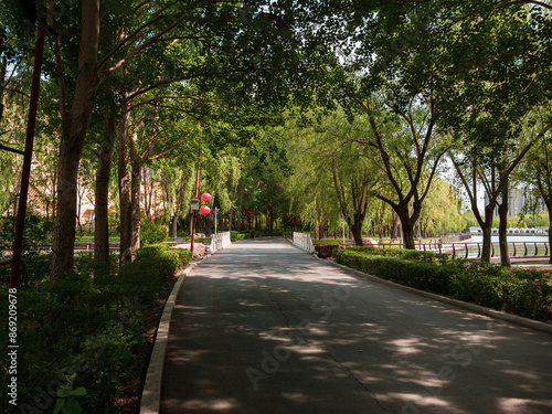 Wallpaper Mural walking in the park, Changchun, China Torontodigital.ca