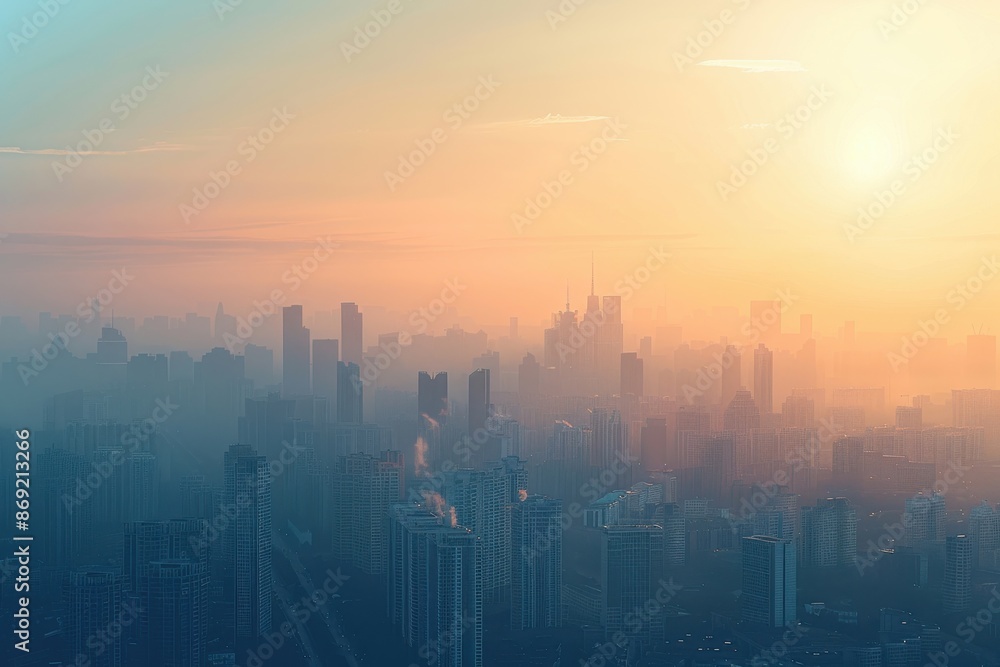 Cityscape obscured by haze: visualizing urban air pollution's influence on cityscapes Cityscape obscured by haze: visualizing urban air pollution's influence on cityscapes