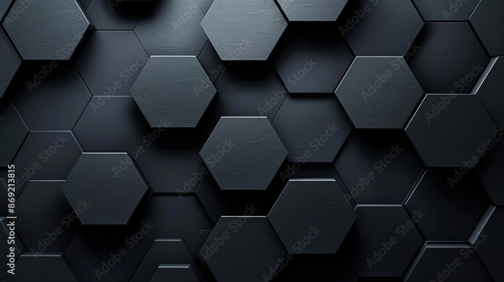 Black background with hexagonal pattern Black background with hexagonal pattern