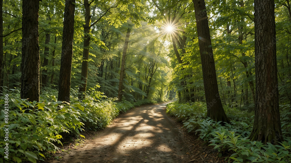 Fototapeta premium Forest Tranquility 🌳