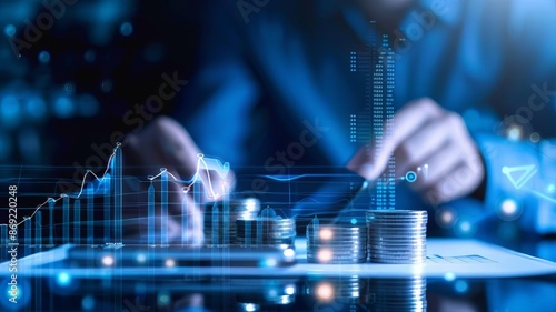 Financial apps, augmented reality budgeting tools, high-tech financial planning, innovative digital finance solutions,