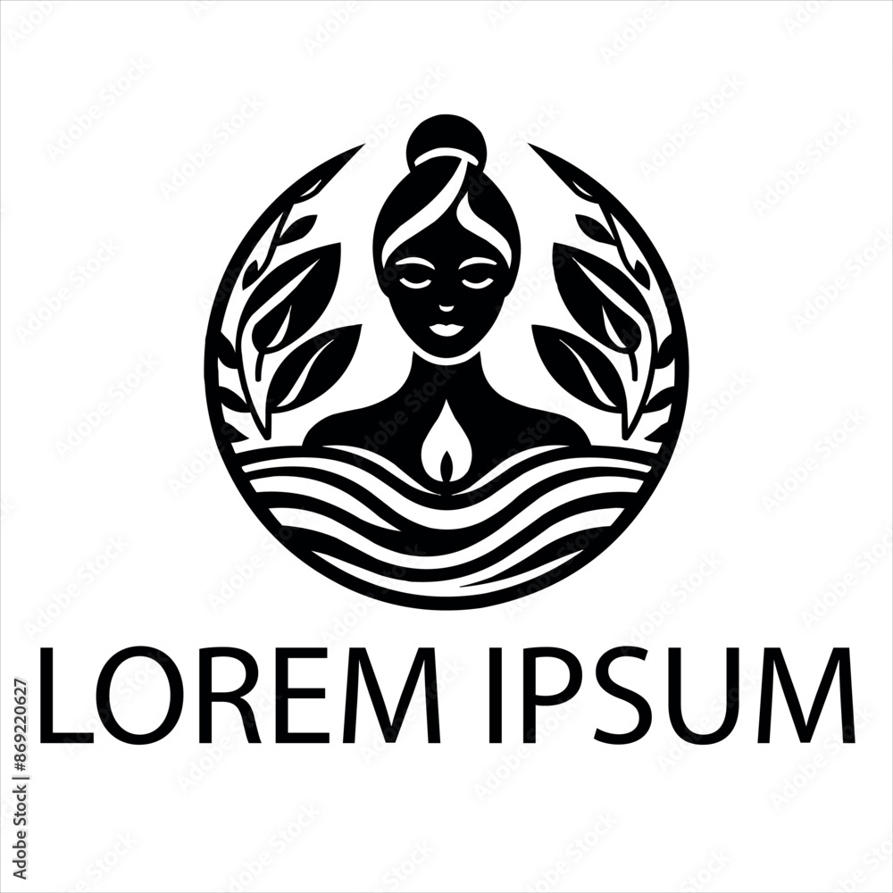 a black spa logo on a
white background a black spa logo on a
white background