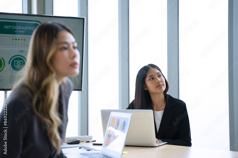 White collar workers are meeting at office. White collar workers are meeting at office.