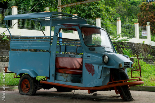 old truck on the road