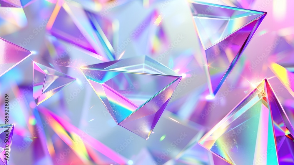 An abstract beam reflection on water or film surface with holographic crystal refraction and background overlay. An abstract beam reflection on water or film surface with holographic crystal refraction and background overlay.
