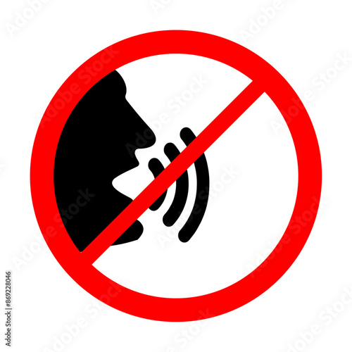 Keep quiet , silent please sign.