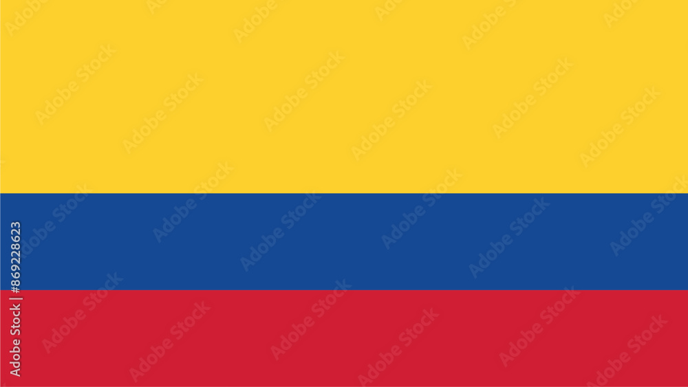 Official vector flag of Colombia. Illustration eps10. Official vector flag of Colombia. Illustration eps10.