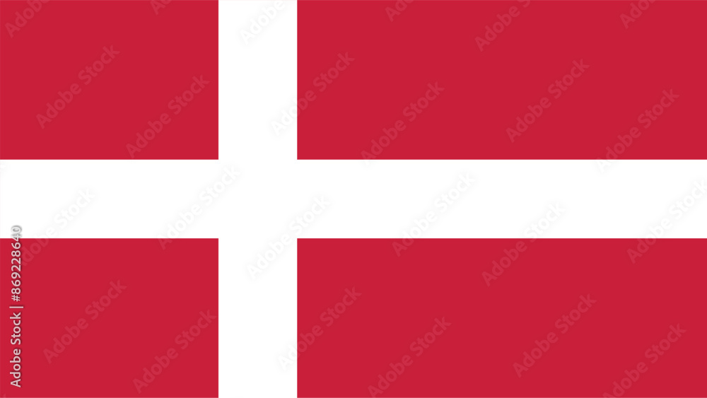 Official vector flag of Denmark. Illustration eps10. Official vector flag of Denmark. Illustration eps10.