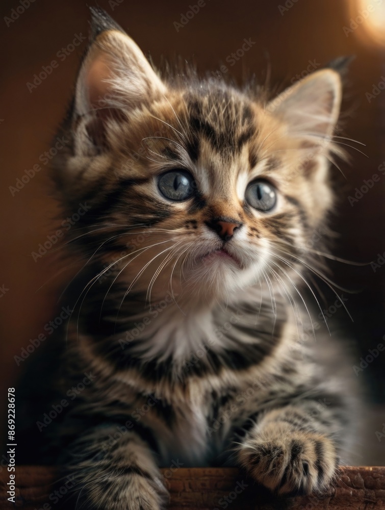 a kitten with blue eyes sitting a kitten with blue eyes sitting