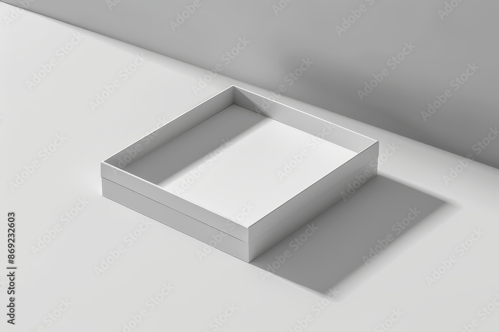 The cardboard package box mockup on the light grey background is a photorealistic illustration with a 3D illustration. The mockup template is ready for you to design. The cardboard package box mockup on the light grey background is a photorealistic illustration with a 3D illustration. The mockup template is ready for you to design.