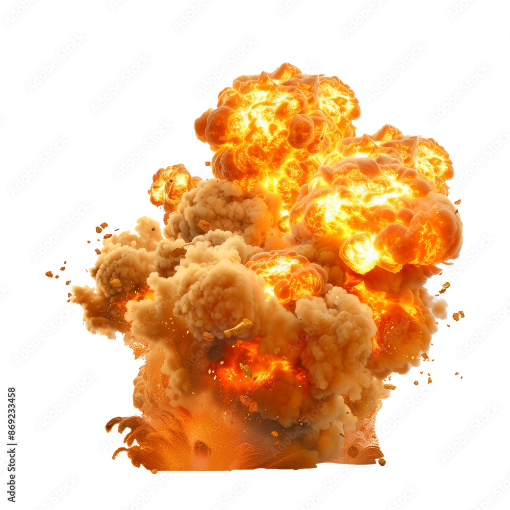 Bomb Weapon Explosion Cloud Isolated Fire Burst Bomb Weapon Explosion Cloud Isolated Fire Burst