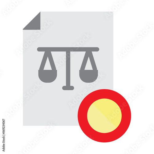 Unfair Vector Flat Icon Design