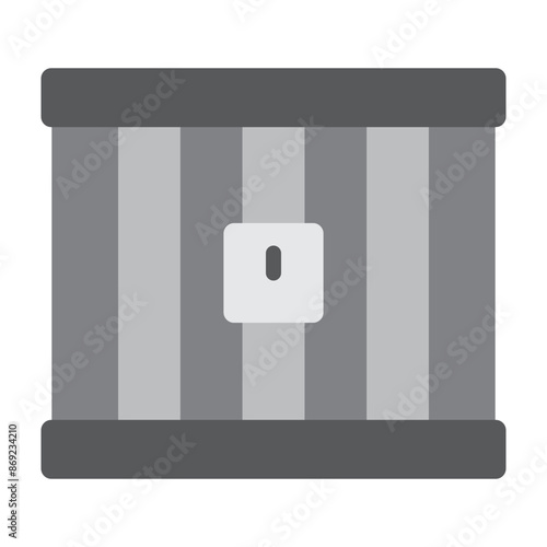 Jail Vector Flat Icon Design