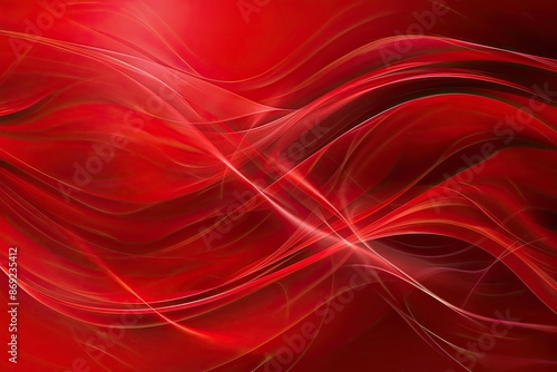 Red background, smooth and gentle curves, high resolution, high quality, high detail, high definition