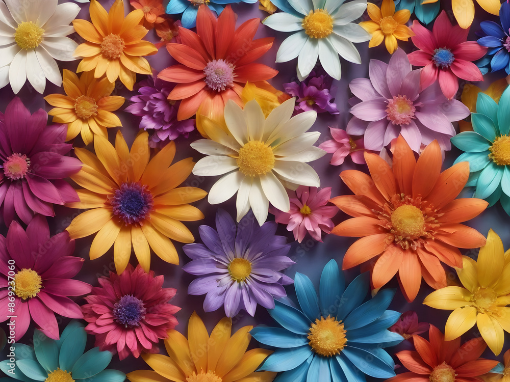 The group of the varies of the flower that has been put on the empty space of background or the blank wallpaper The group of the varies of the flower that has been put on the empty space of background or the blank wallpaper