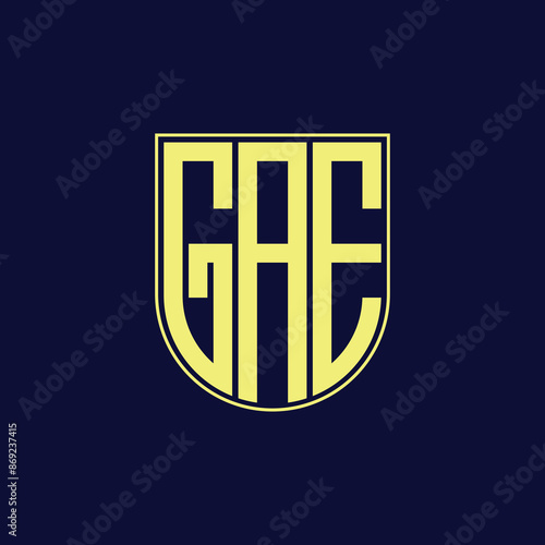 gae letter logo design