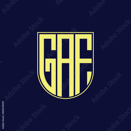 gaf letter logo design