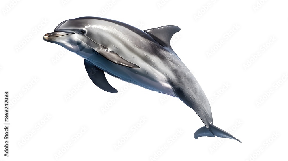 Dolphin with white background Dolphin with white background