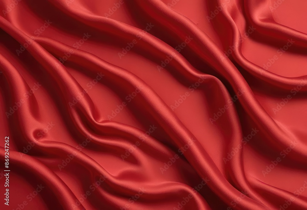 red silk fabric background, view from above. Smooth elegant black silk or satin luxury cloth texture can use as abstract background with copy space, close-up red silk fabric background, view from above. Smooth elegant black silk or satin luxury cloth texture can use as abstract background with copy space, close-up
