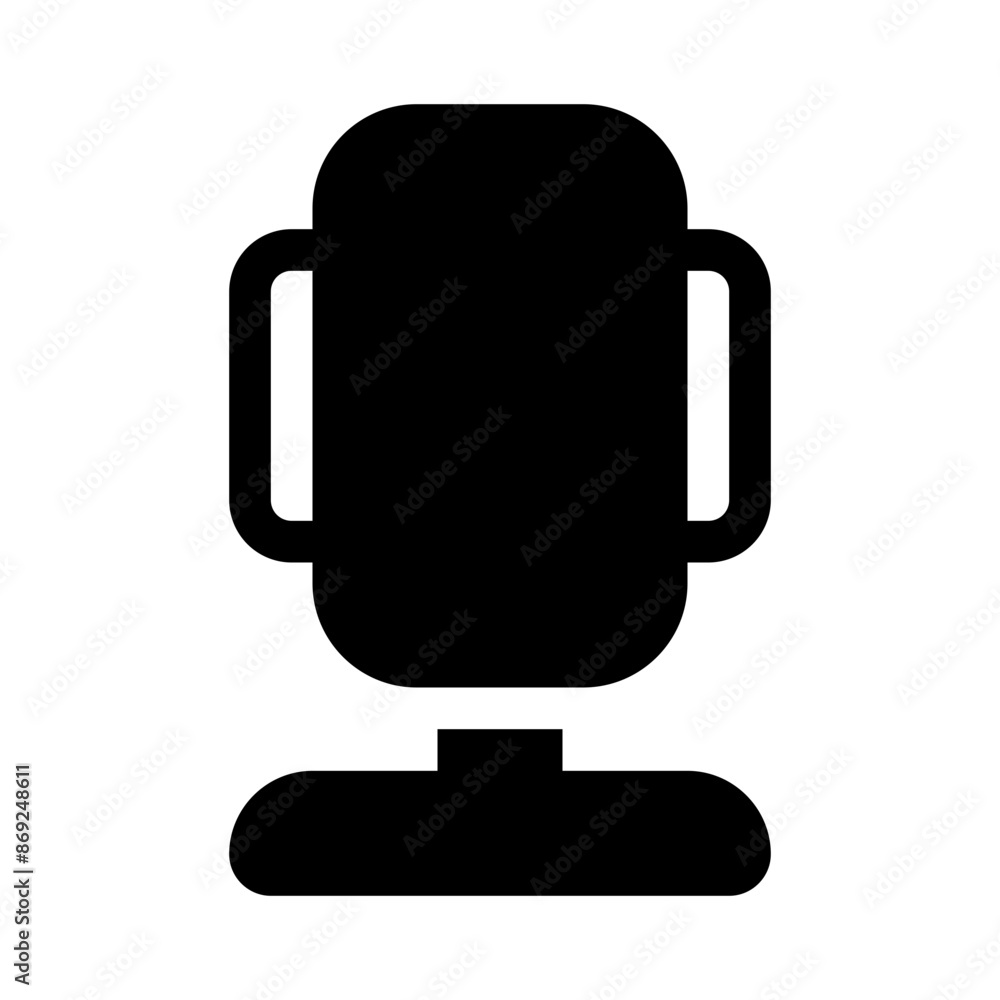 phone stand icon with glyph style, perfect for user interface projects phone stand icon with glyph style, perfect for user interface projects