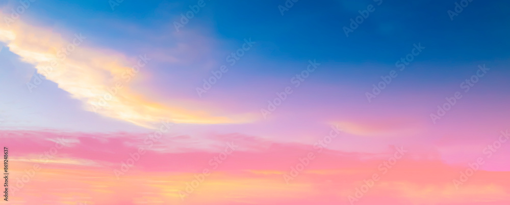 Sunset Sky on the beach with Twilight in the Evening as the colors of Sunset Horizon scene Sunset Sky on the beach with Twilight in the Evening as the colors of Sunset Horizon scene