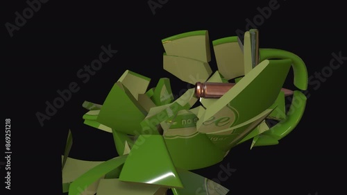 Bullet hit the mug