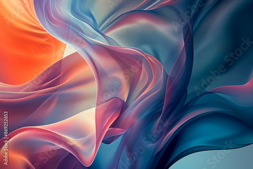 Wallpaper Mural A beautiful abstract wallpaper that captures the fluidity of motion with abstract lines and suggesting movement and energy by Playing with gradient colors and transparency to enhance the dynamic feel Torontodigital.ca