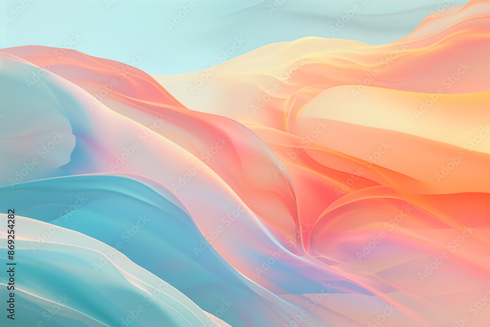 Obraz premium A beautiful abstract wallpaper that captures the fluidity of motion with abstract lines and suggesting movement and energy by Playing with gradient colors and transparency to enhance the dynamic feel