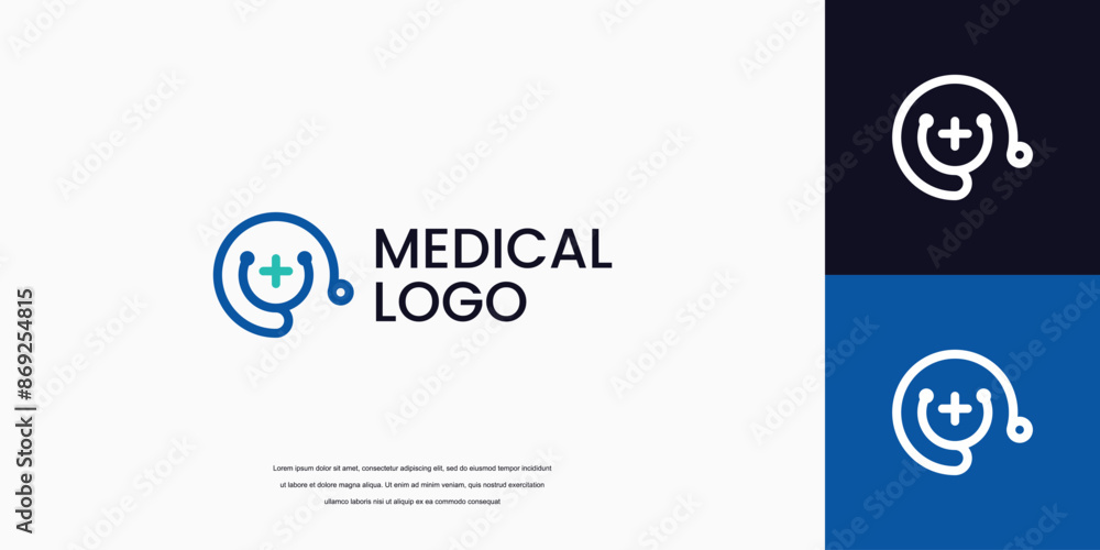 letter O logo with stethoscope icon medical healthcare logo letter O logo with stethoscope icon medical healthcare logo