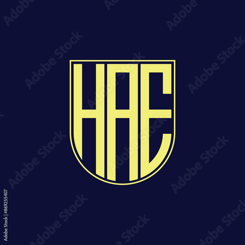 hae letter logo design