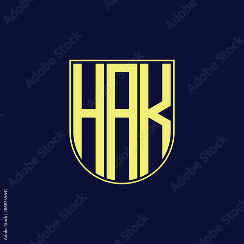 hak letter logo design