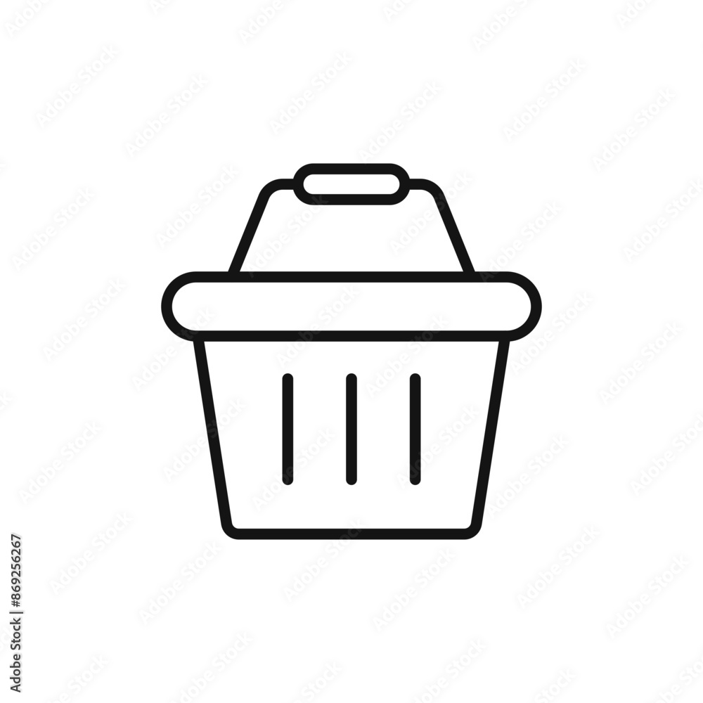 Basket icon logo sign vector outline Basket icon logo sign vector outline