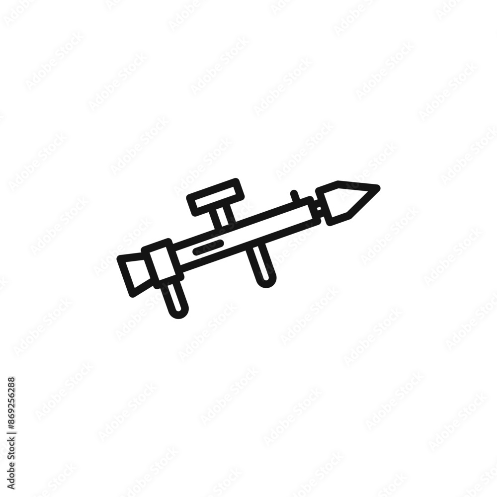 bazooka icon logo sign vector outline bazooka icon logo sign vector outline