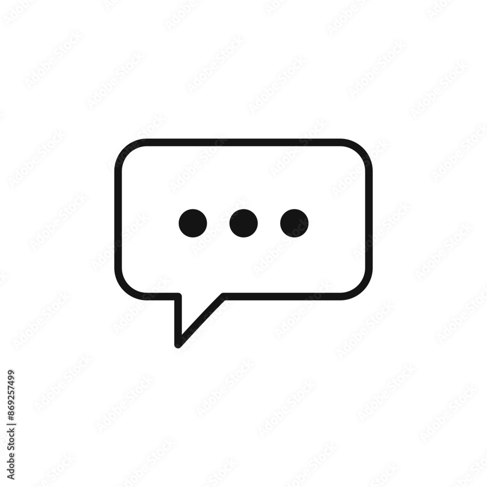 Comment icon logo sign vector outline Comment icon logo sign vector outline