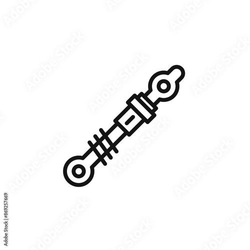 damper icon logo sign vector outline