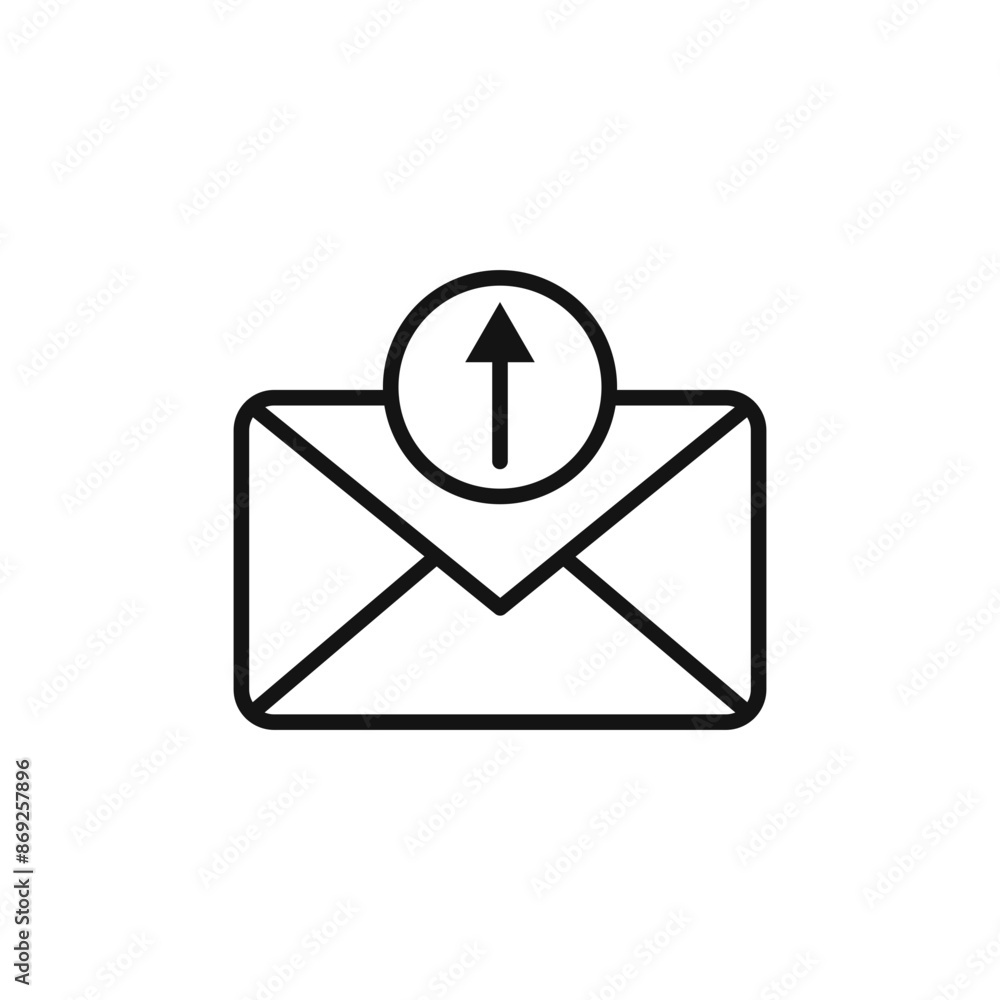 email or mail send icon logo sign vector outline email or mail send icon logo sign vector outline
