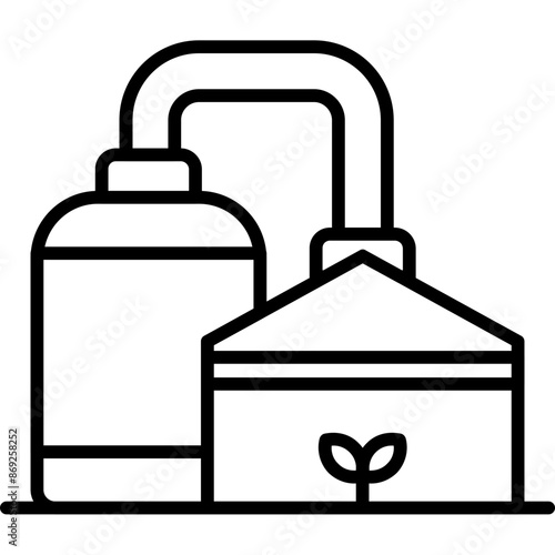 Biogas Plant Icon