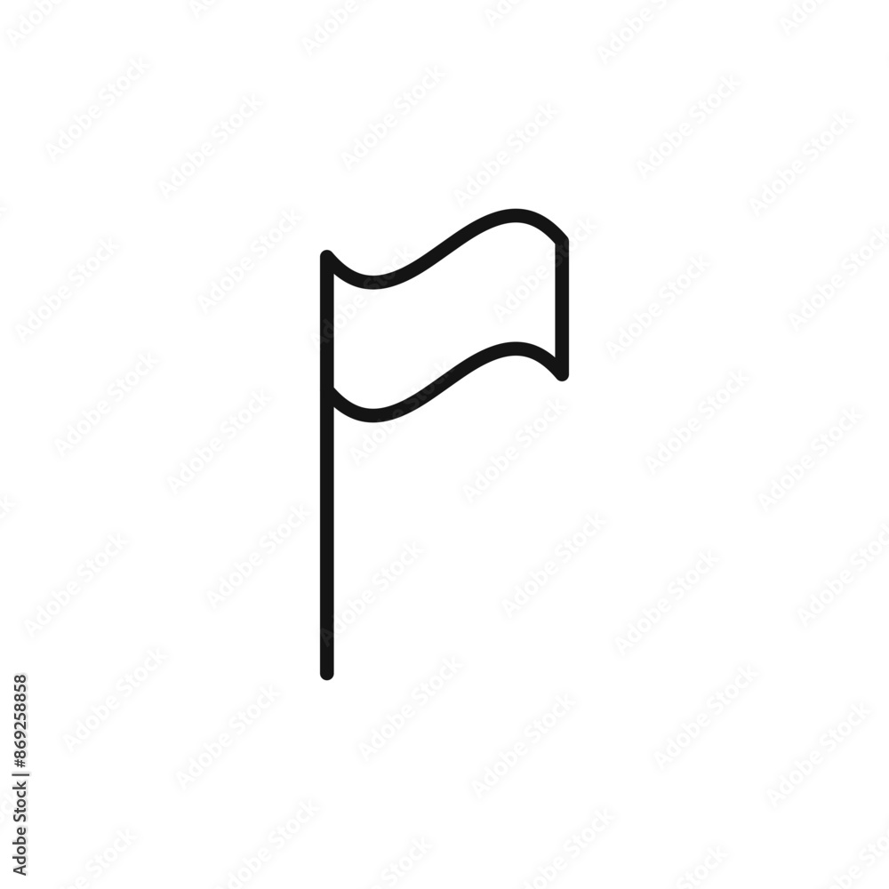 Flag icon logo sign vector outline Flag icon logo sign vector outline