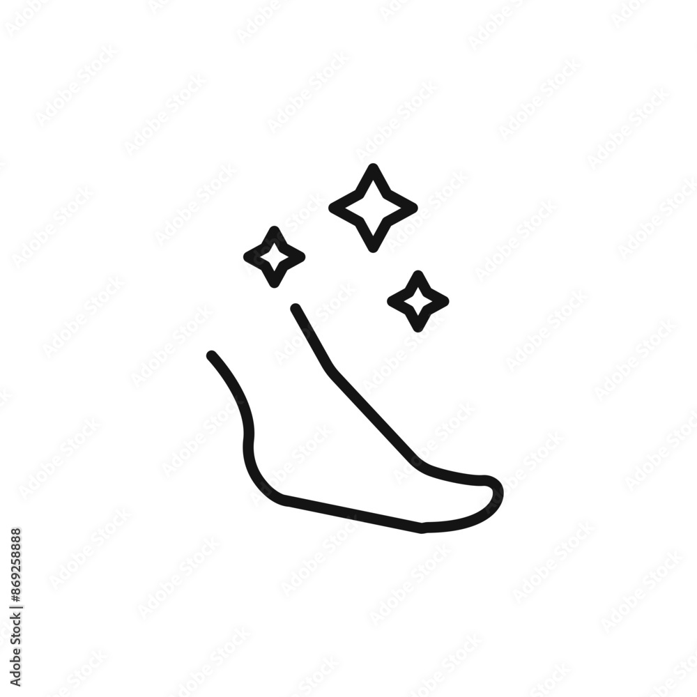 Foot care icon logo sign vector outline Foot care icon logo sign vector outline