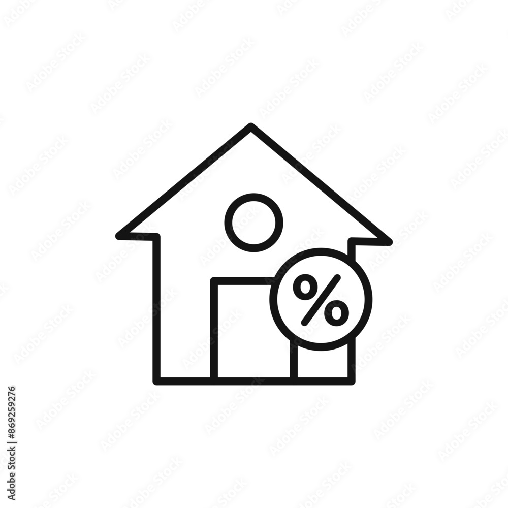 home loan icon logo sign vector outline home loan icon logo sign vector outline