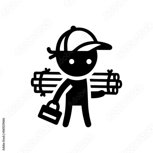 Farmer icon isolated illustration