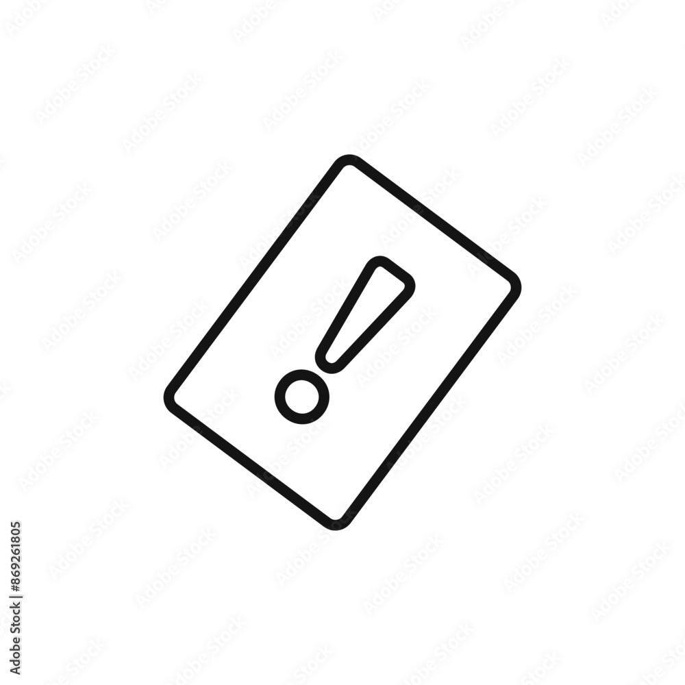 Penalty card sport icon logo sign vector outline Penalty card sport icon logo sign vector outline