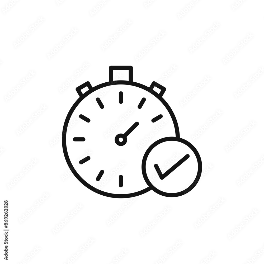 Quick approval icon logo sign vector outline Quick approval icon logo sign vector outline